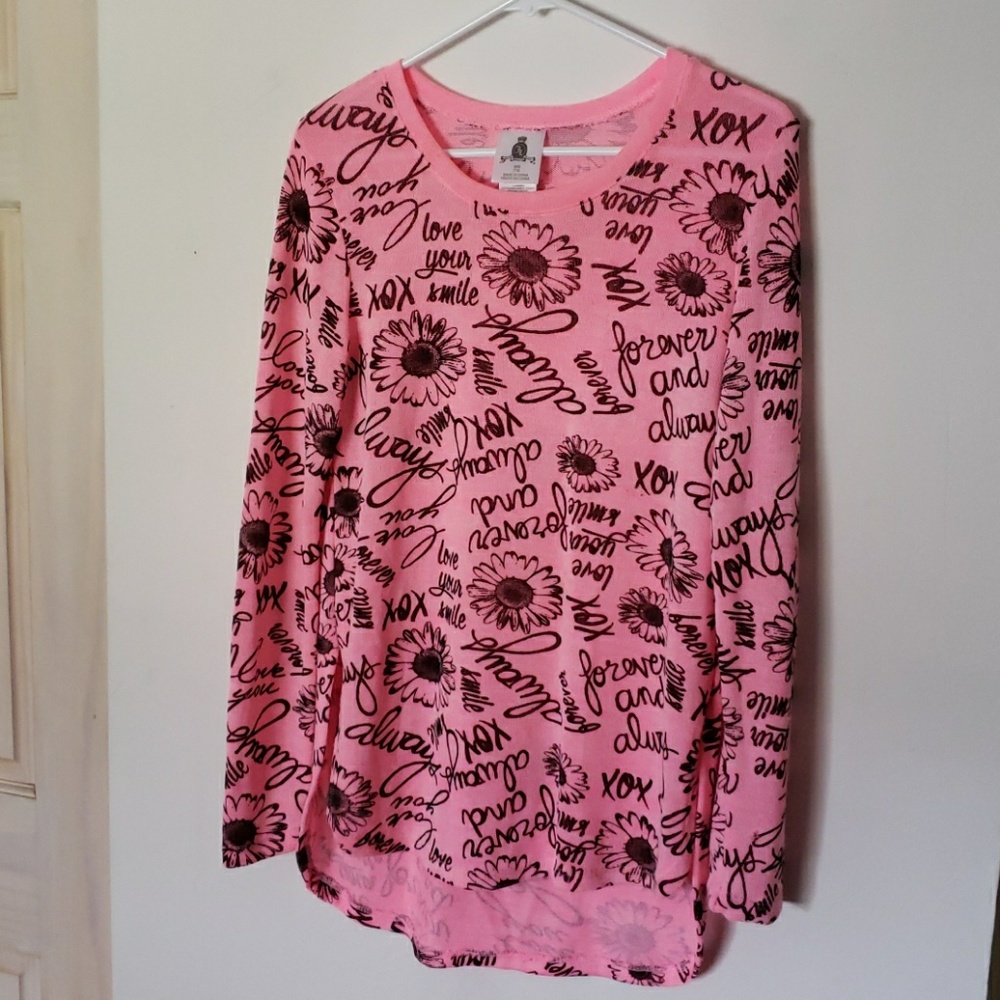 Long sleeve forever and always pink